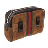 Image 3 : Gucci Brown Suede Ophidia Web Small Waist Bag