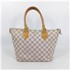 Image 1 : Louis Vuitton Damier Azur Canvas Leather Saleya PM Tote Bag