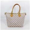 Image 4 : Louis Vuitton Damier Azur Canvas Leather Saleya PM Tote Bag