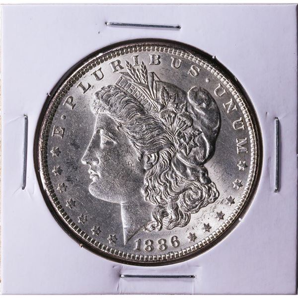 1886 $1 Morgan Silver Dollar Coin CH BU+