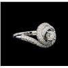 Image 1 : 1.70 ctw Diamond Ring - 14KT White Gold