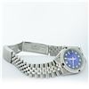 Image 8 : Rolex Mens Stainless Steel Blue Vignette Diamond & Sapphire Datejust Wristwatch