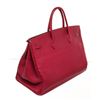 Image 3 : Hermes Burgundy Togo Leather Brikin 40cm Satchel Bag