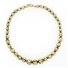 Image 3 : Vintage 14k Yellow Gold 16" Graduated Grooved 8.45-13.00mm Ball Bead Necklace