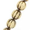 Image 8 : Vintage 14k Yellow Gold 16" Graduated Grooved 8.45-13.00mm Ball Bead Necklace