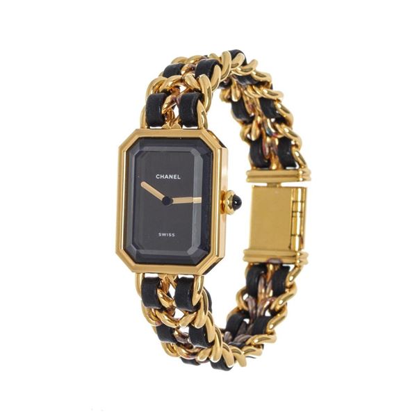 Chanel Black Ladies Leather Premiere M Watch