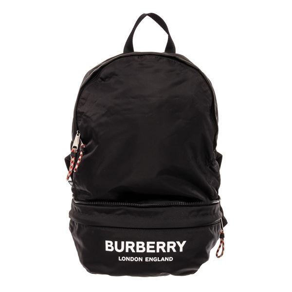 Burberry Men's Black Nylon Convertible Backpack