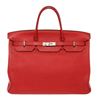 Image 1 : Hermes Bougenvillea Clemence Taurillon Leather Birkin 35 cm Handbag