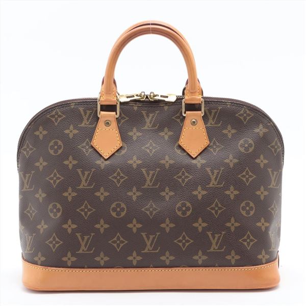 Louis Vuitton Brown Monogram Canvas Leather Alma PM Handbag