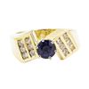 Image 2 : 1.69 ctw Blue Sapphire And Diamond Ring - 14KT Yellow Gold