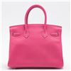 Image 2 : Hermes Rose Epsom Leather Birkin 30cm Handbag PHW