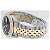 Image 9 : Rolex Mens 2 Tone Maroon Princess Cut Diamond Datejust Wristwatch