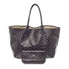 Image 1 : Goyard Blue Goyardine Coated Canvas St. Louis PM Tote Bag