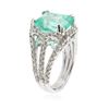 Image 3 : 14KT White Gold 5.58 ctw Emerald and Diamond Ring