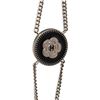 Image 4 : Chanel Black and Silver-tone CC Camelia Flower Bracelet