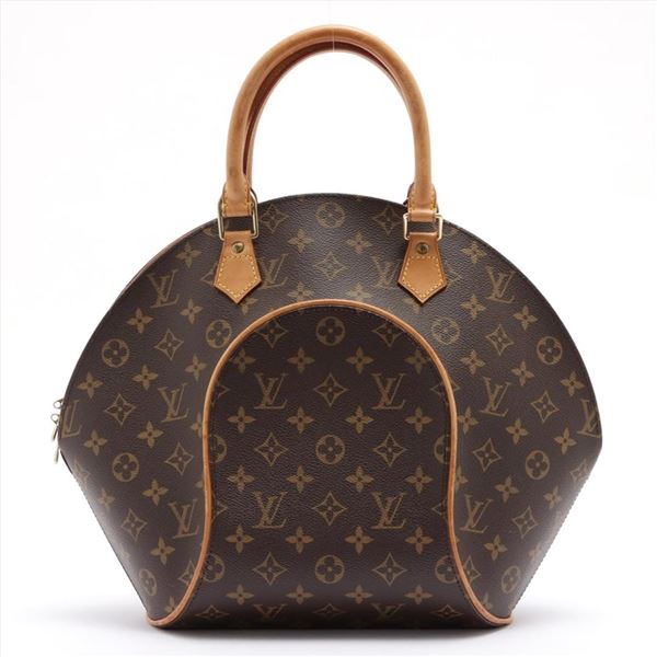 Louis Vuitton Brown Monogram Canvas Leather Ellipse MM Bag