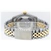Image 8 : Rolex Mens 2 Tone Mother Of Pearl Diamond & Emerald 36MM Datejust Wristwatch