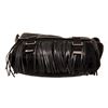 Image 4 : Yves Saint Laurent Black Canvas Fringe Flap Messenger Bag