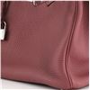 Image 6 : Hermes Pink Clemence Leather Palladium Hardware Birkin handbag