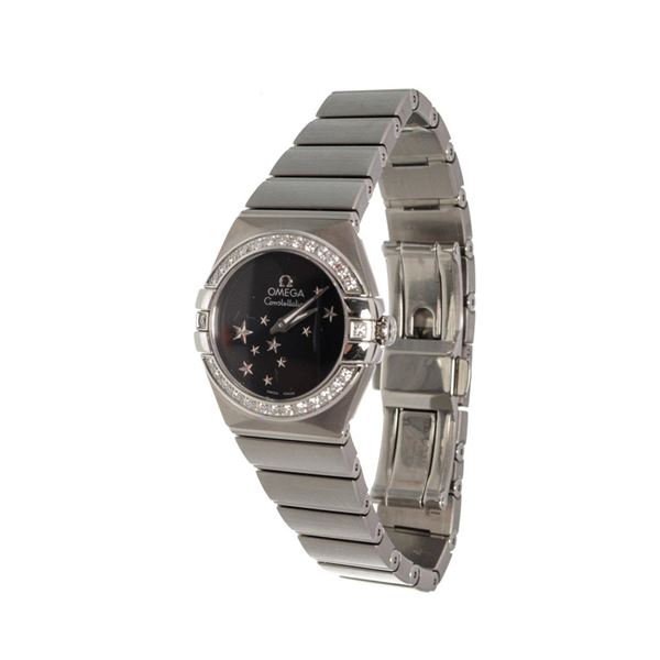 Omega Silver Constellation Quadrella Watch