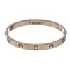 Image 2 : Cartier White Gold Love Bracelet Size 16