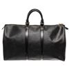 Image 1 : Louis Vuitton Black Epi Leather Keepall 45cm Travel Bag