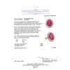 Image 5 : 8.69 ctw Oval Mixed Rubellite And Round Brilliant Cut Diamond Ring - 14KT Rose G