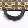 Image 6 : Gucci Black Yellow PVC Leather Square Tote Bag 484690