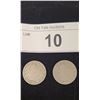 Image 1 : 1901 & 1904 US SILVER NICKELS