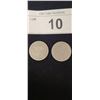 Image 2 : 1901 & 1904 US SILVER NICKELS