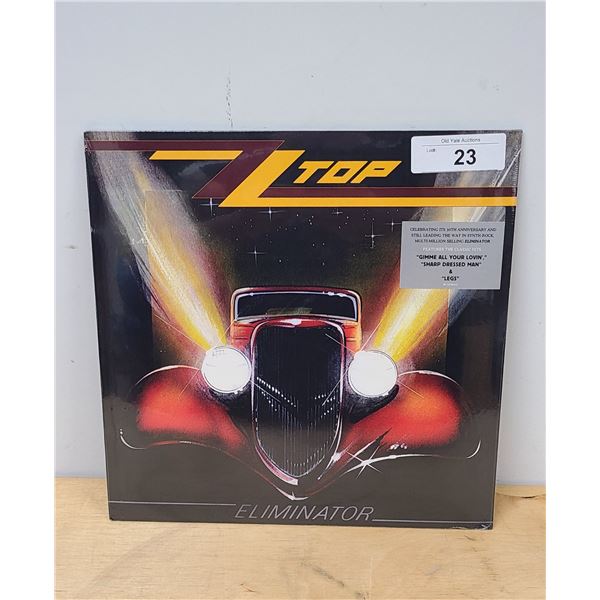 SEALED ZZ TOP "ELIMINATOR" RECORD