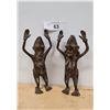 Image 1 : CAST METAL CONGO TRIBESMEN FIGURINES