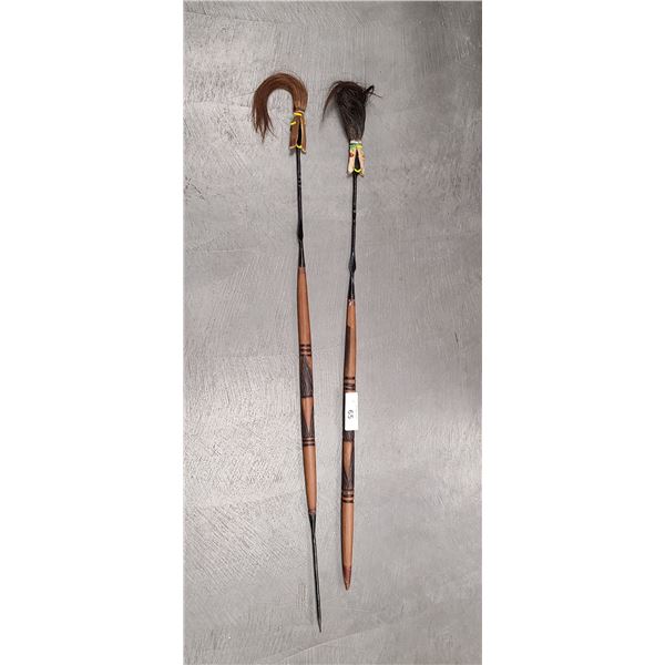 PAIR OF AFRICAN CONGO SPEARS