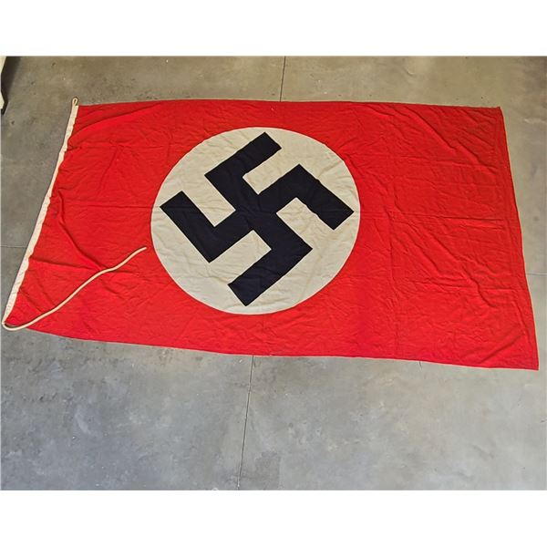 RARE AUTHENTIC WWII NAZI GERMANY SUDENTLAND HEADQUARTER FLAG