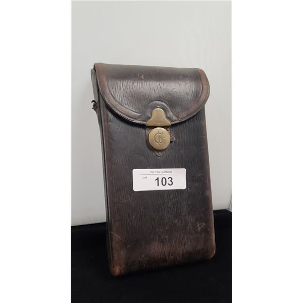 LARGE ANTIQUE KODAK LEATHER CAMERA CASE EMPTY
