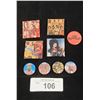 Image 1 : COLLECTION OF ORIGINAL VINTAGE IRON MAIDEN, MOTLEY CREW, ZZ TALK, ETC PINBACKS