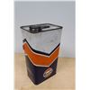Image 2 : VINTAGE GULF VALVE BLUE 1 GALLON CAN