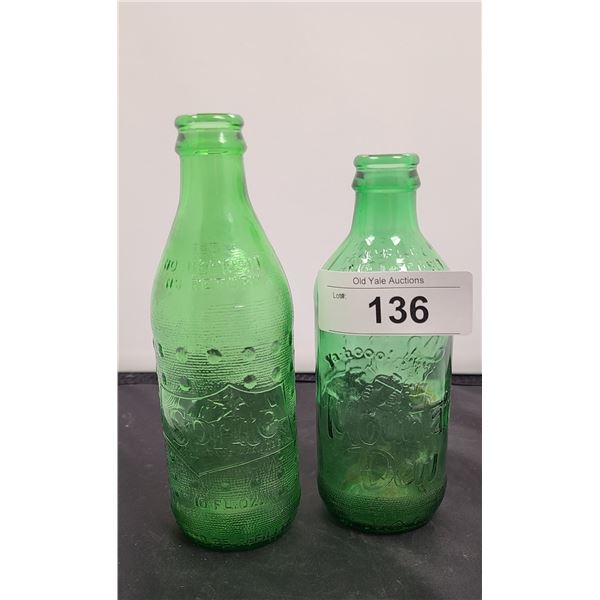 VINTAGE MOUNTAIN DEW & SPRITE POP BOTTLES