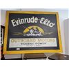Image 1 : LARGE EVINRUDE OUTBORNE MOTOR BOAT CUSTOM HAND PAINTED WOOD SIGN
