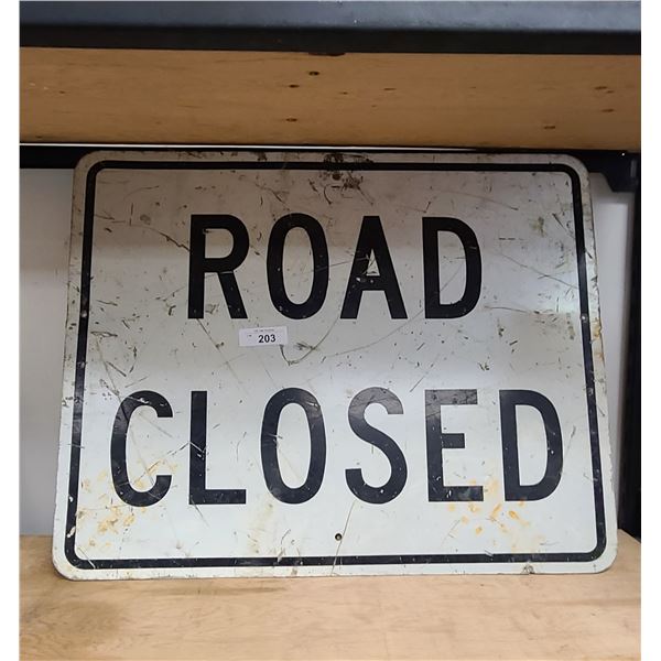 ROAD CLOSED SIGN