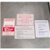 Image 1 : FOUR MOVIE PROP SIGNS