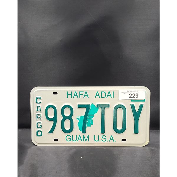 HARD TO FIND GUAM USA LICENSE PLATE