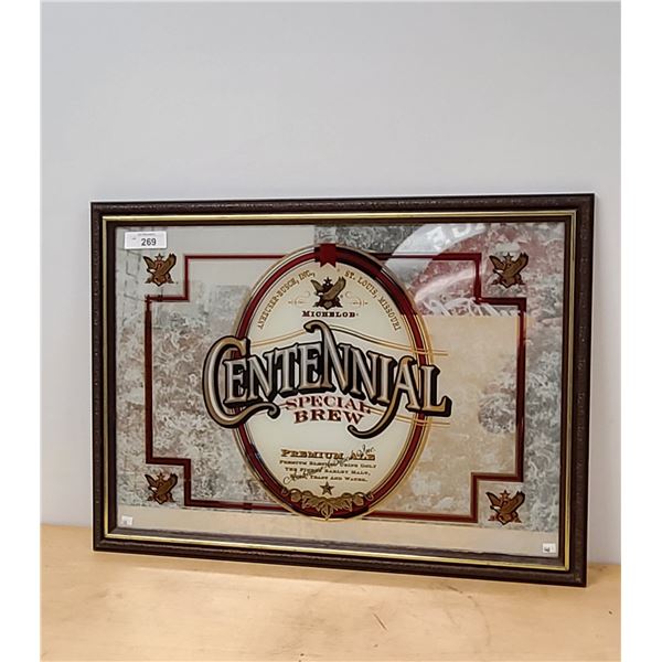 MICHELOB SENTENIAL BEER BAR MIRROR