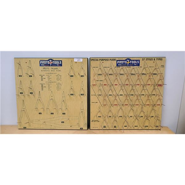 TWO VINTAGE PROTO TOOLS HANGING DISPLAYS