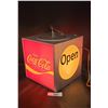 Image 1 : VINTAGE COCA-COLA LIGHT UP OPEN SIGN-WORKING