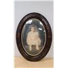 Image 1 : ANTIQUE BUBBLE GLASS FRAME PHOTO OF A CHILD