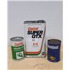 Image 1 : THREE VINTAGE OIL TINS