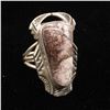 Image 1 : Navajo Sterling Buffalo Turquoise Ring, Size 7