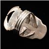 Image 4 : Navajo Sterling Buffalo Turquoise Ring, Size 7