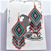 Image 1 : End of the Trail Beaded Earrings